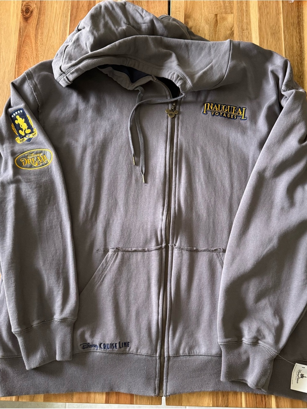 Disney Cruise Line Gray Zip-Up Hoodie - Disney Dream Inaugural Voyage